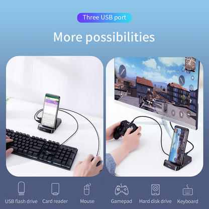 Versatile USB-C Hub Docking Station for Samsung & Huawei