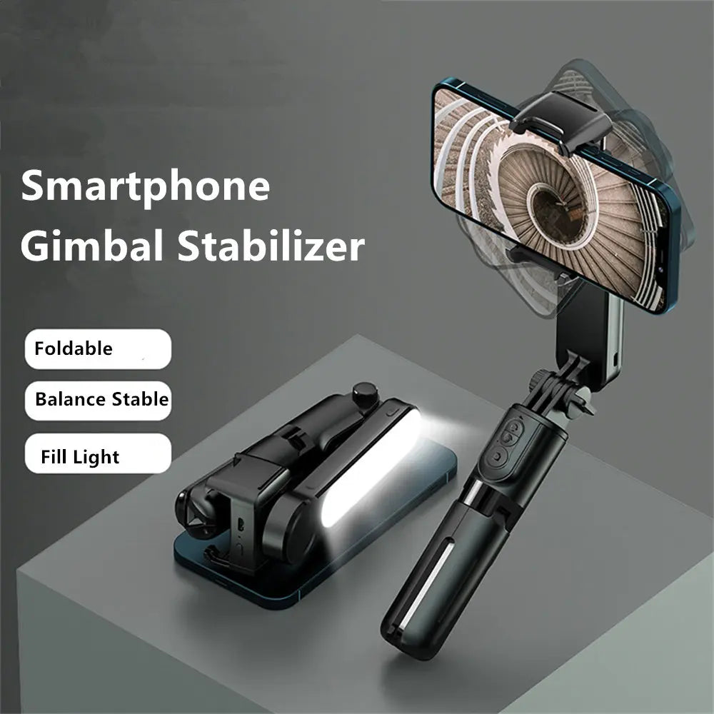 Pro Selfie Stick with Wireless Gimbal & Light - Image #1