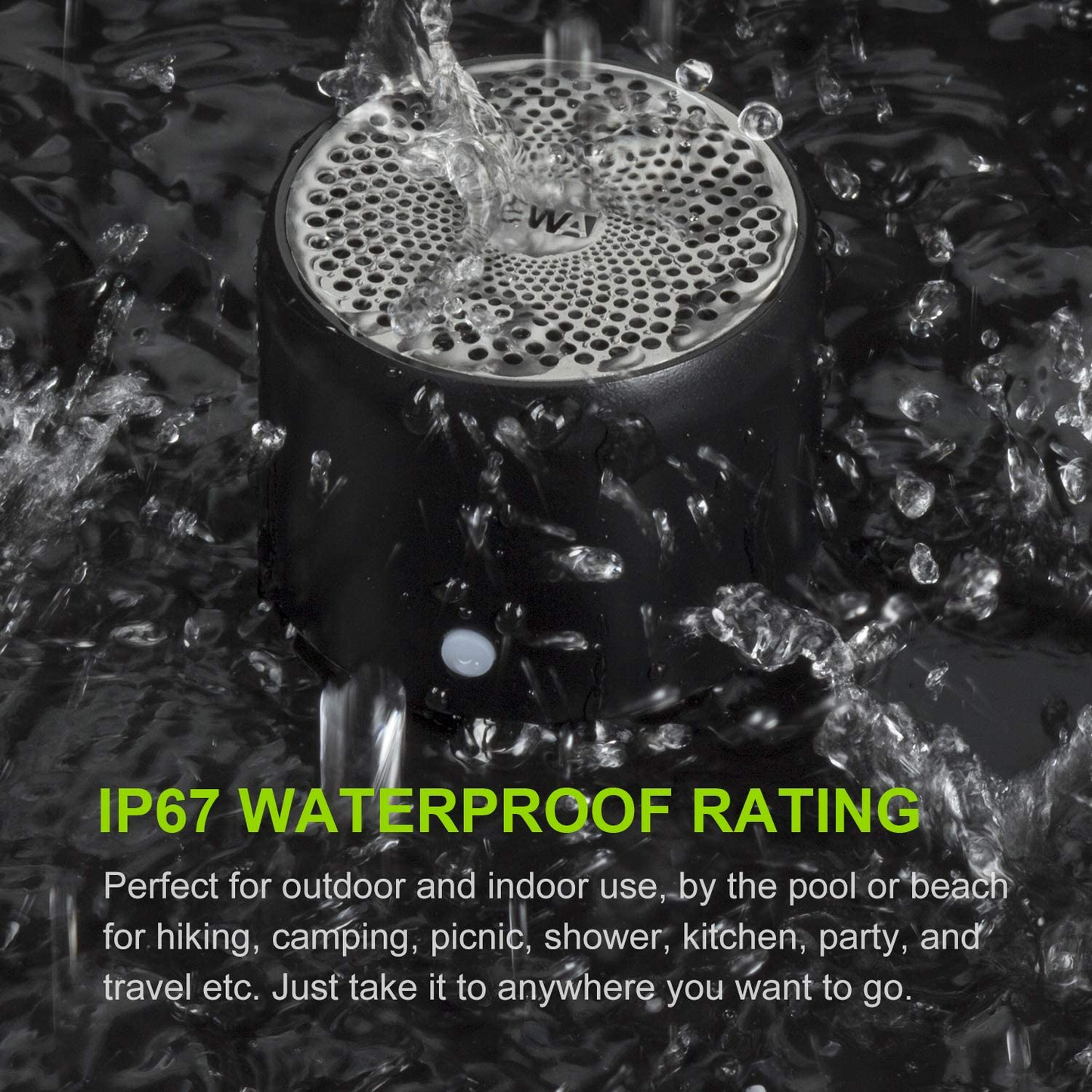 PST A106 Pro: Compact IPX7 Waterproof Bluetooth Speaker