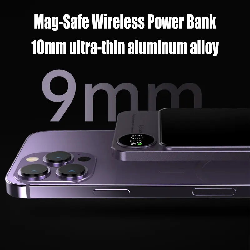 Banc d'alimentation sans fil universel compatible avec MagSafe Slim Power  Mag