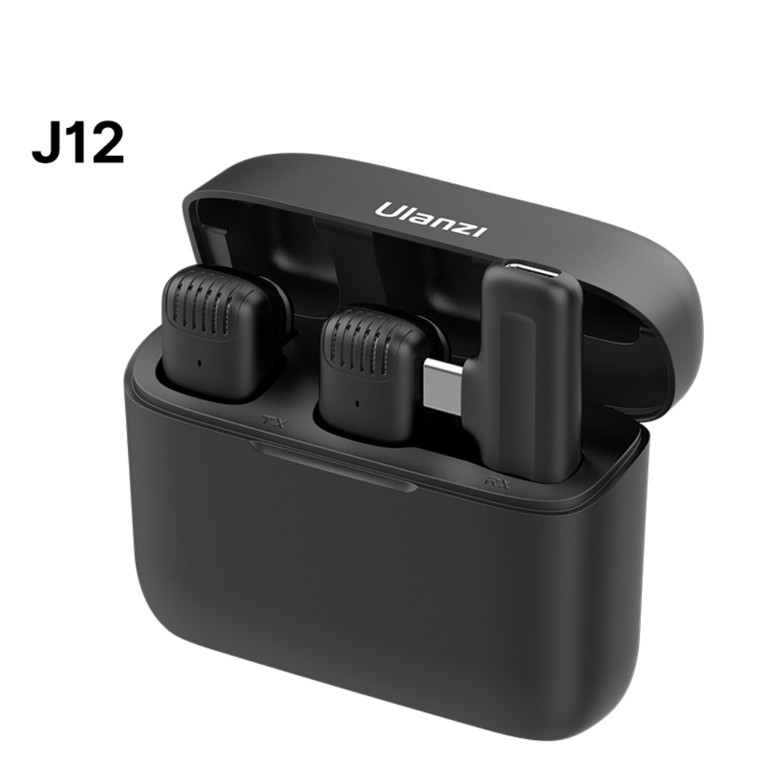 J12 Pro: Versatile Wireless Mic for Crystal Clear Audio on Mobiles, Laptops, & More